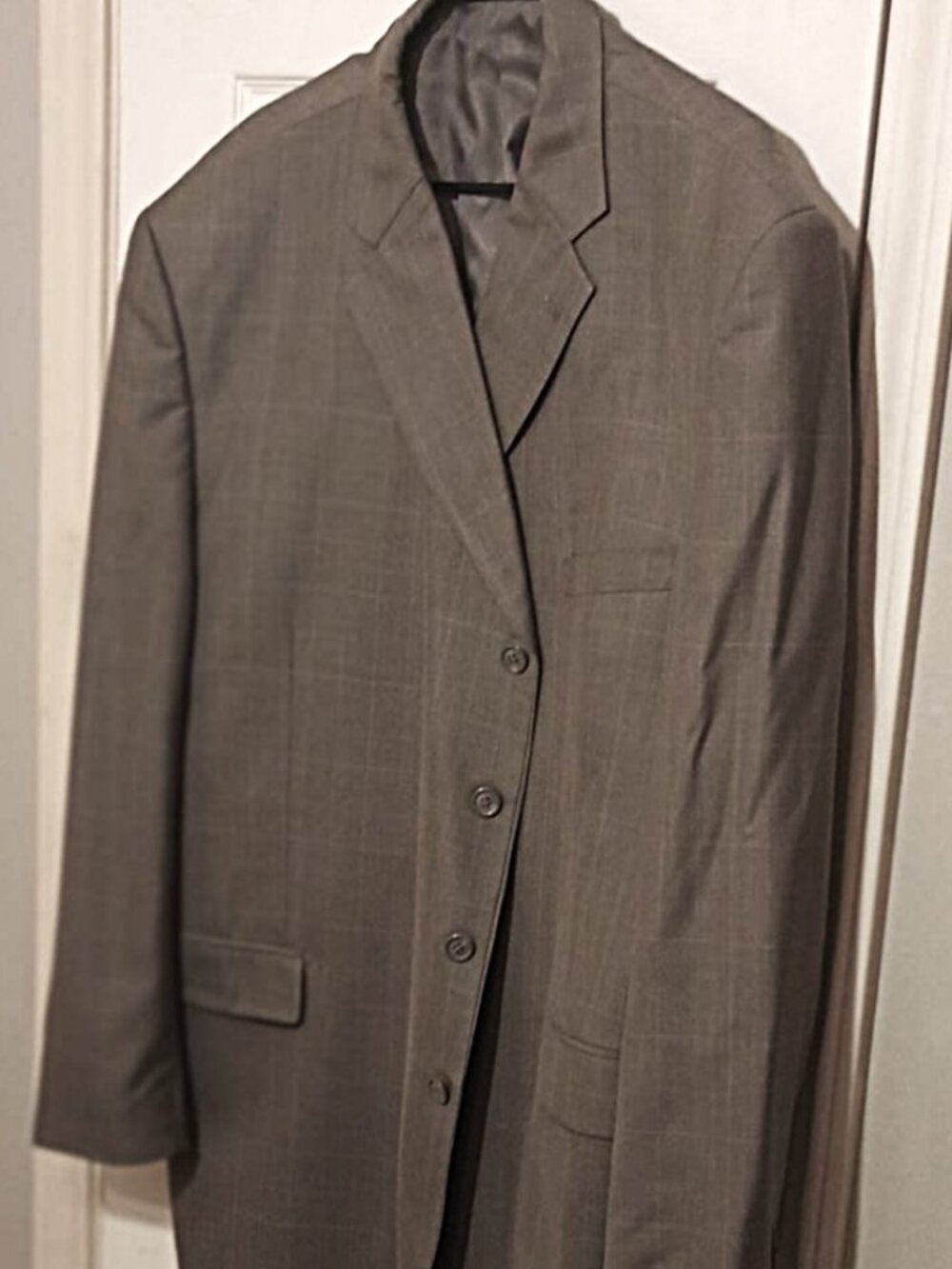 Zandello Men Tannish Green Suit Jacket Only   52L